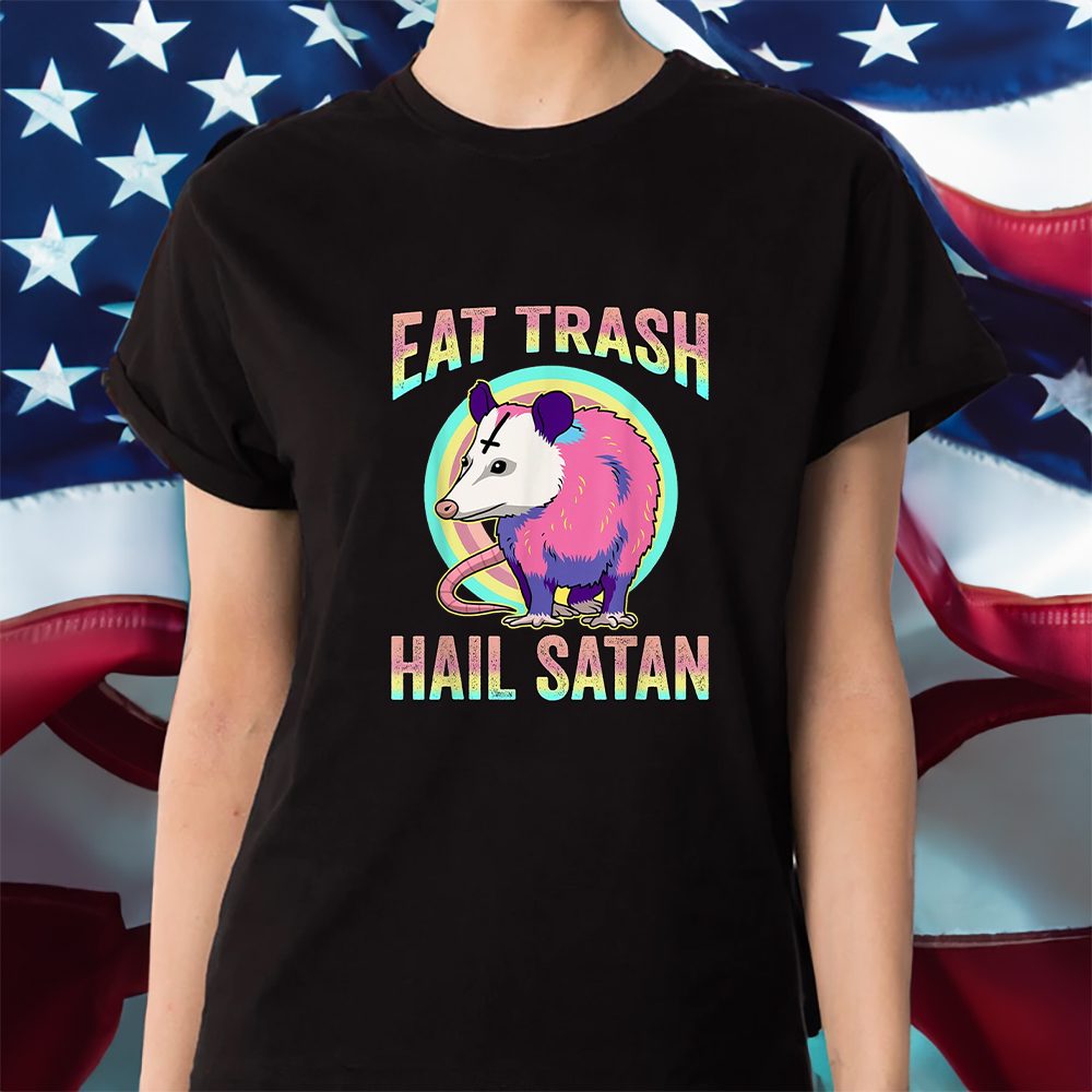 Possum Shirt Eat Kawaii Pastel Goth Trash Hail Satan T-Shirt 4 Possum Shirt Eat Kawaii Pastel Goth Trash Hail Satan Shirt