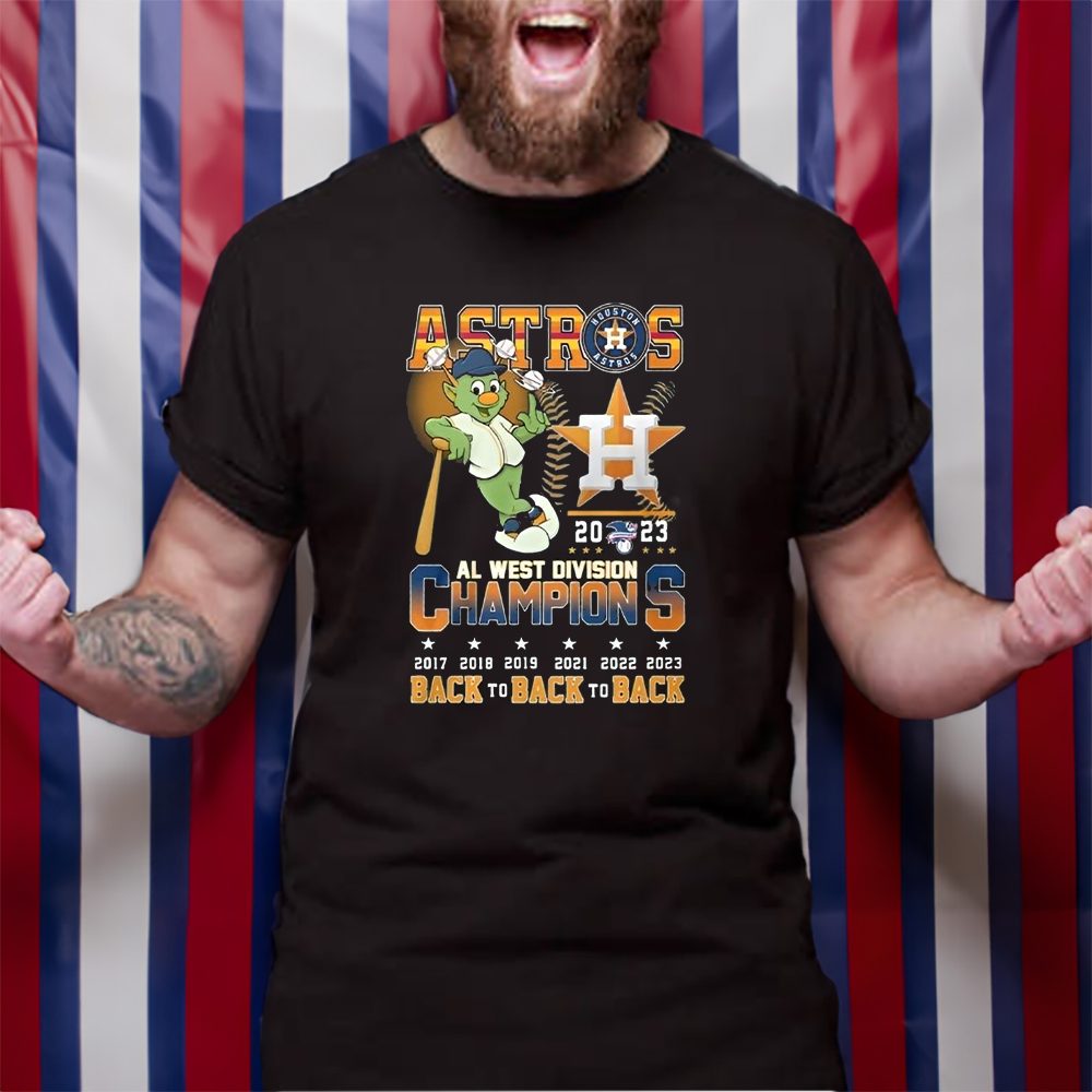 Retro MLB Astros Al West Division Champions Back To Back To Back T-Shirt 4 Retro MLB Astros Al West Division Champions Back To Back To Back TShirt