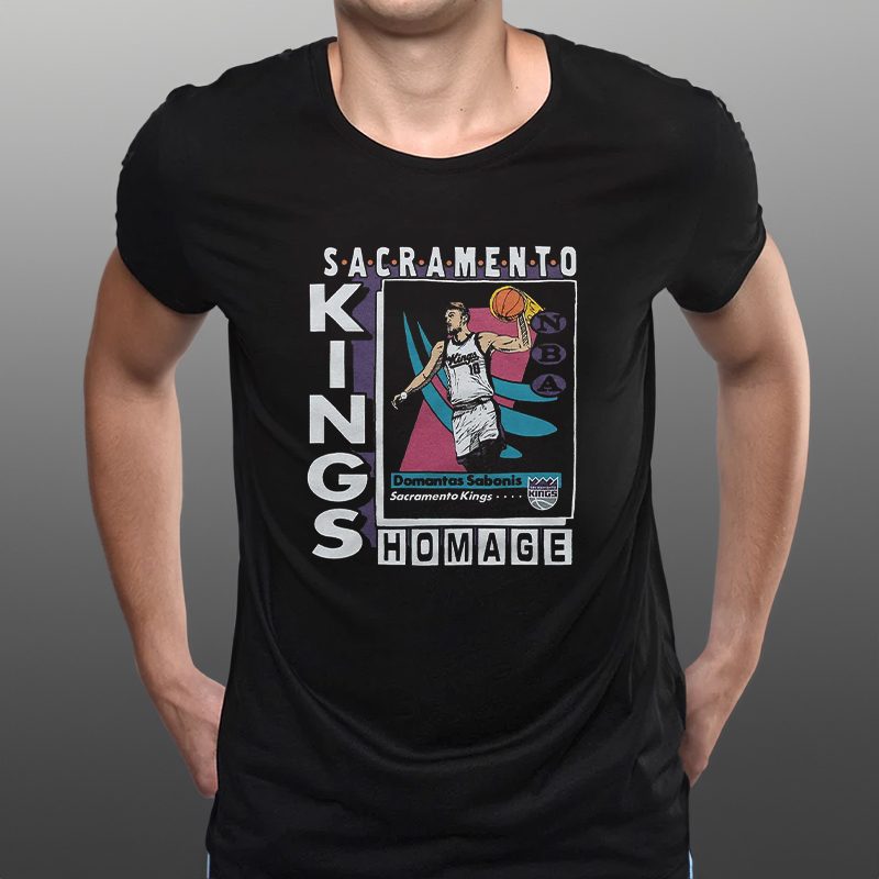 Sacramento Kings Trading Card Domantas Sabonis T-Shirt 4 Sacramento Kings Trading Card Domantas Sabonis T-Shirts