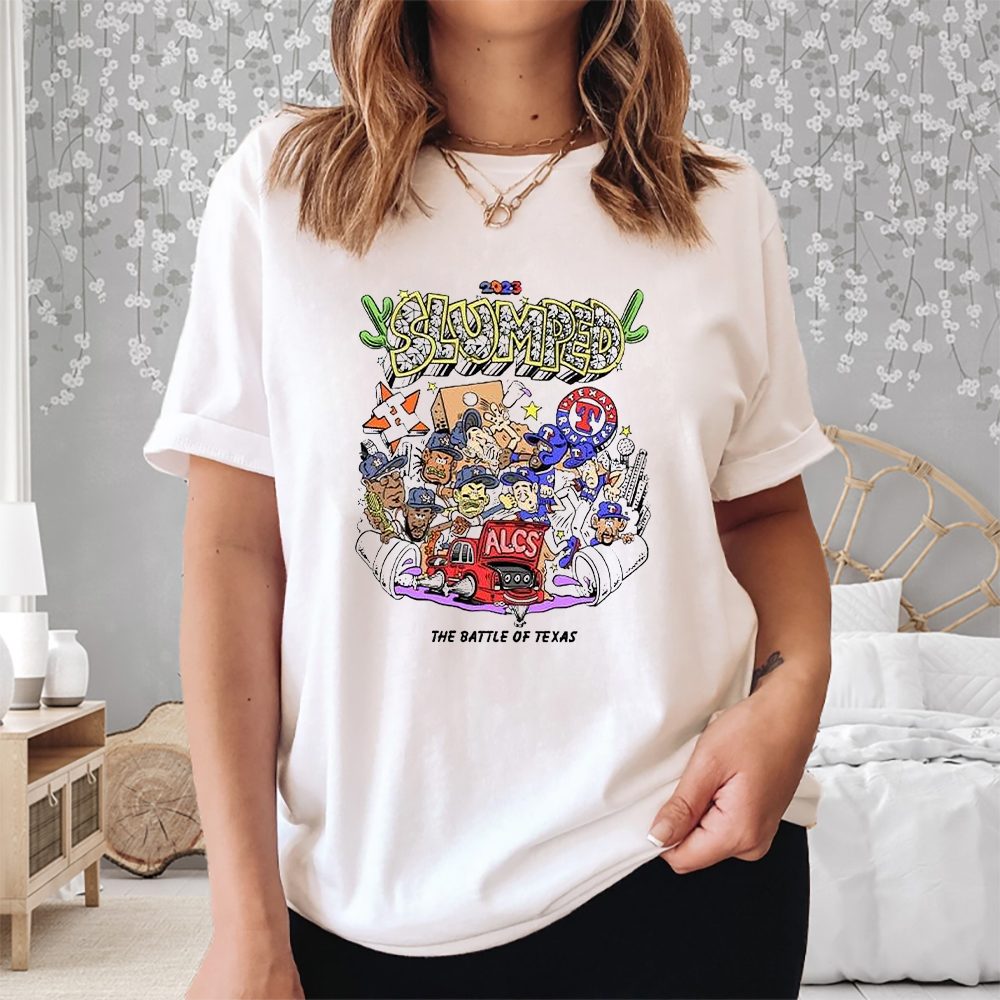 Slumped The Battle Of Texas 2023 ALCS T-Shirt 4 Slumped The Battle Of Texas 2023 ALCS Shirt