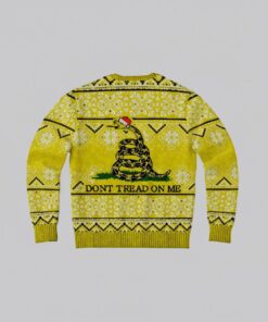 Snake Don’t Tread On Me Ugly Christmas Sweaters Back