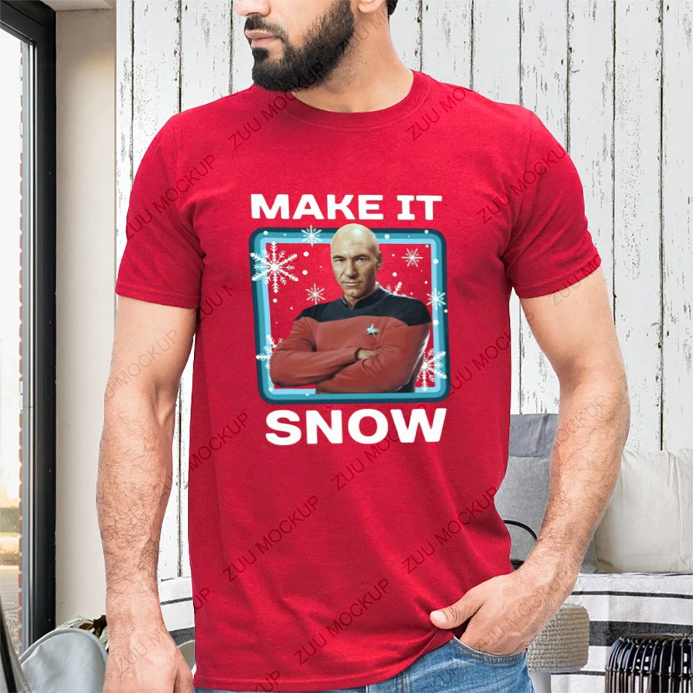Star Trek Next Generation Make It Snow Christmas T-Shirt 4 Star Trek Next Generation Make It Snow Christmas Shirt