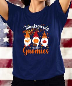 Thanksgiving With My Gnomies Funny Autumn Gnomes T-Shirtt