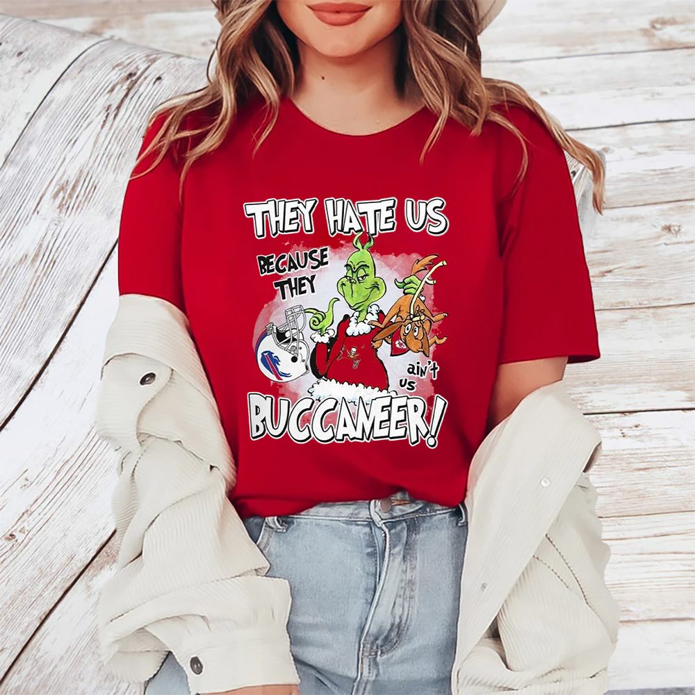 They Hate Us Because They Aint Us Tampa Bay Buccaneers Grinch T-Shirt 4 They Hate Us Because They Aint Us Tampa Bay Buccaneers Grinch TShirt