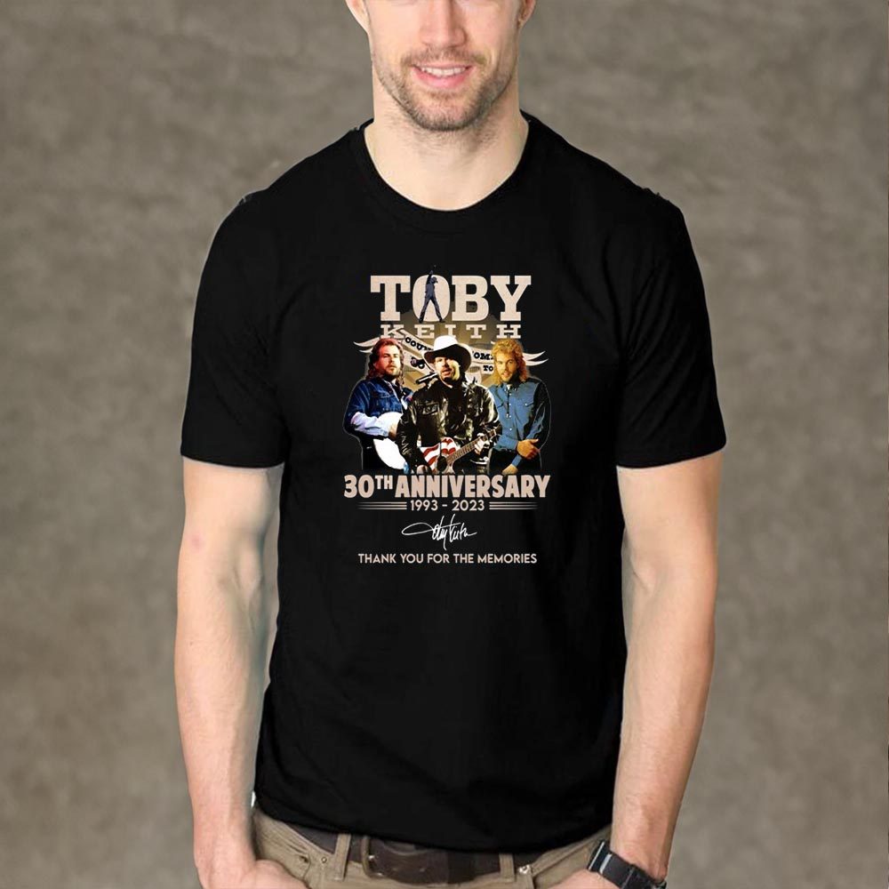 Toby Keith 30th Anniversary 1993 – 2023 Thank You For The Memories T-Shirt 5 Toby Keith 30th Anniversary 1993 – 2023 Thank You For The Memories T-Shirts