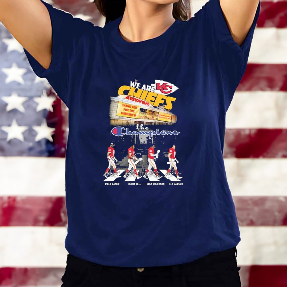 We Are The Champions Kansas City Chiefs Abbey Road Signatures 2023 T-Shirt 4 We Are The Champions Kansas City Chiefs Abbey Road Signatures 2023 T-Shirts