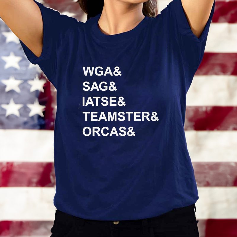 Wga Sag-Aftra Iatse Teamsters Orcas T-Shirt 4 Wga Sag-Aftra Iatse Teamsters Orcas T-Shirts