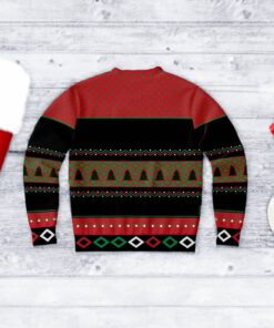 Wine Dreaming Of A White And Red Christmas Ugly Sweaters Back