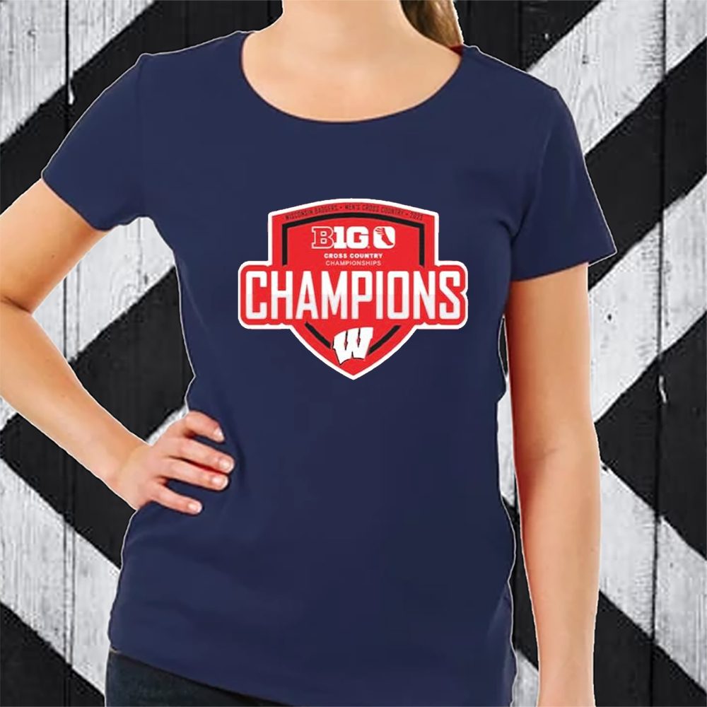 Wisconsin Badgers 2023 Big Ten Men’s Cross Country Champions T-Shirt