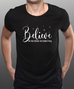 Women’s Believe In The Magic Of Christmas Print T-Shirtt