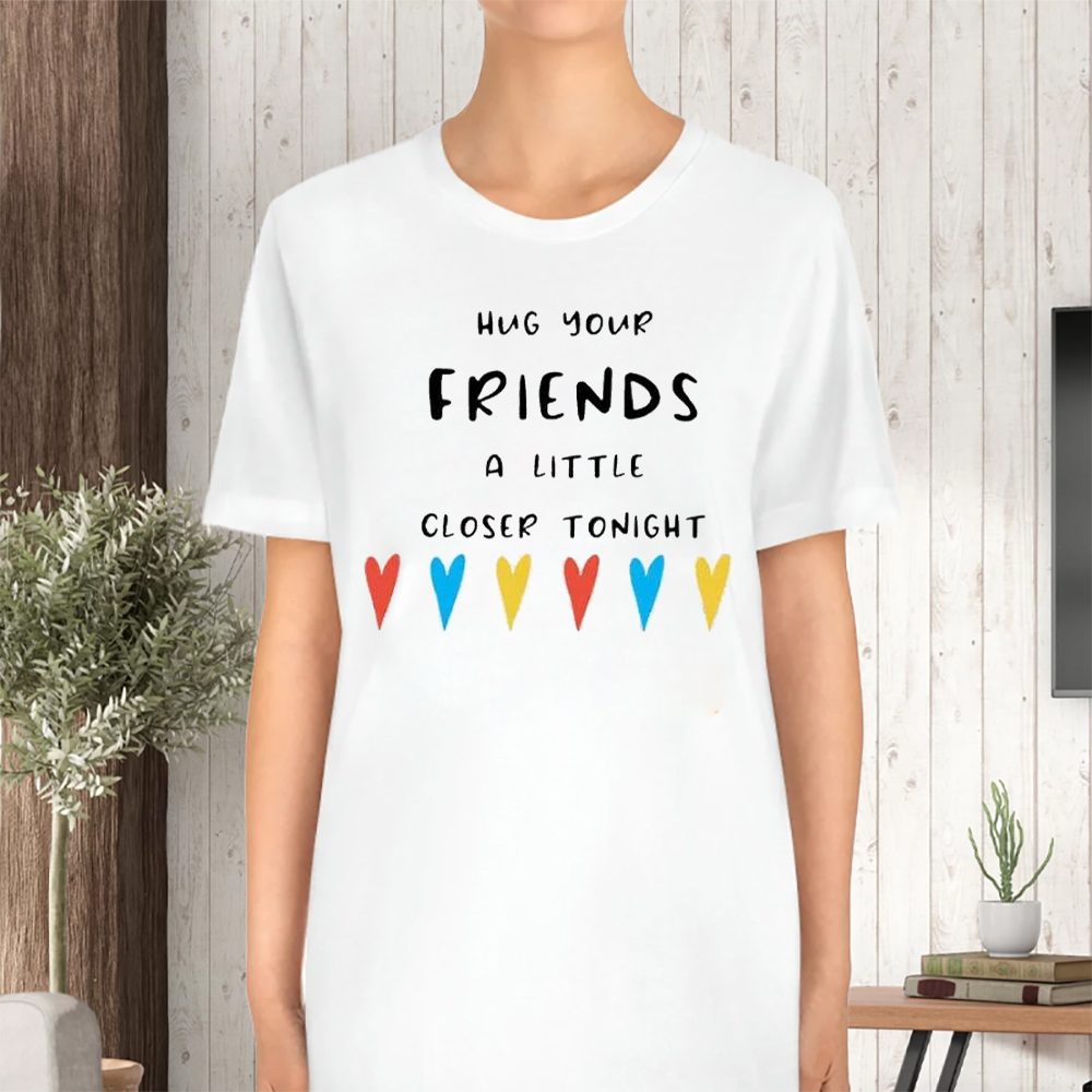 Women’s Casual Matthew Perry Hug Your Friends A Little Closer Tonight Print Short Sleeve T-Shirt 4 Women’s Casual Matthew Perry Hug Your Friends A Little Closer Tonight Print Short Sleeve TShirt