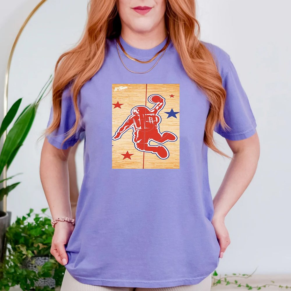 Astronaut On The Field Houston Rocket T-Shirt