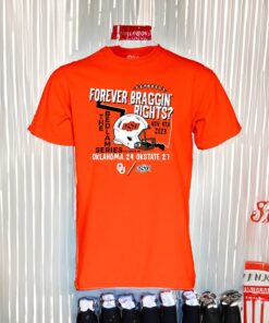 Blue 84 Orange Oklahoma State Cowboys vs Oklahoma Sooners 2023 Bedlam Score Shirts