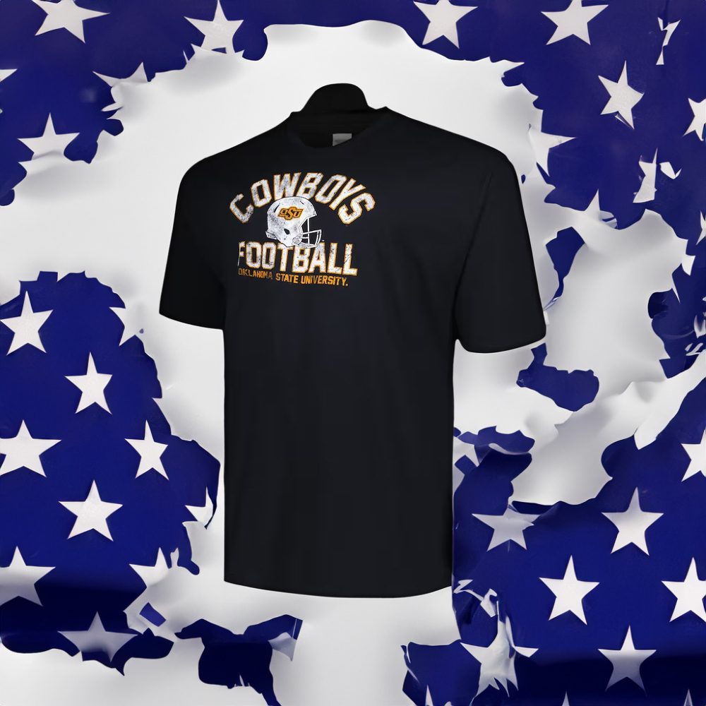 Champion Black Oklahoma State Cowboys Big & Tall Football Helmet Shirt 4 Champion Black Oklahoma State Cowboys Big & Tall Football Helmet Shirts