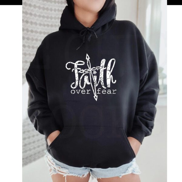 Faith Over Fear Printed Crewneck Sweatshirts