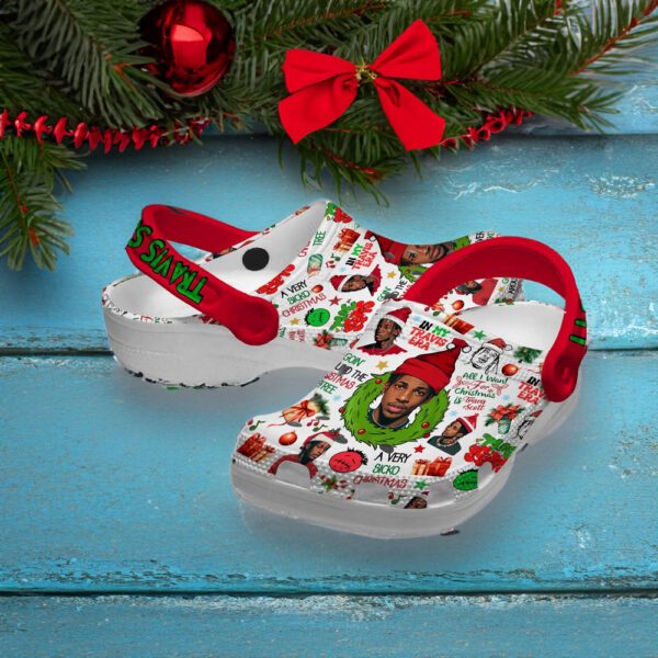 In My Travis Era All I Want For Christmas Travis Scott A Very Sicko Christmas Clogs