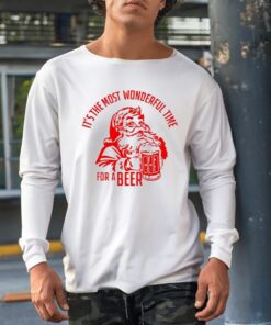 It’S The Most Wonderful Time For A Beer Santa Christmas Shirt1