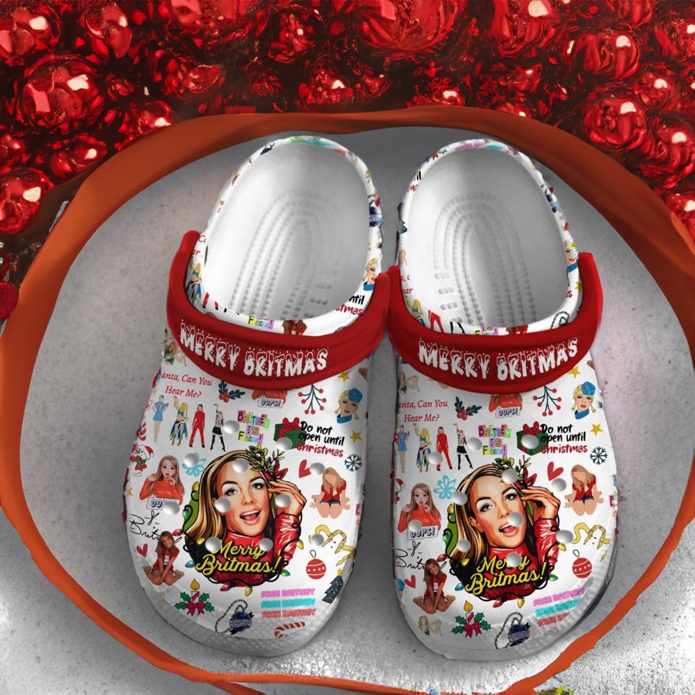 Merry Britmas Free Britney Do Not Open Until Christmas Clogs Cute