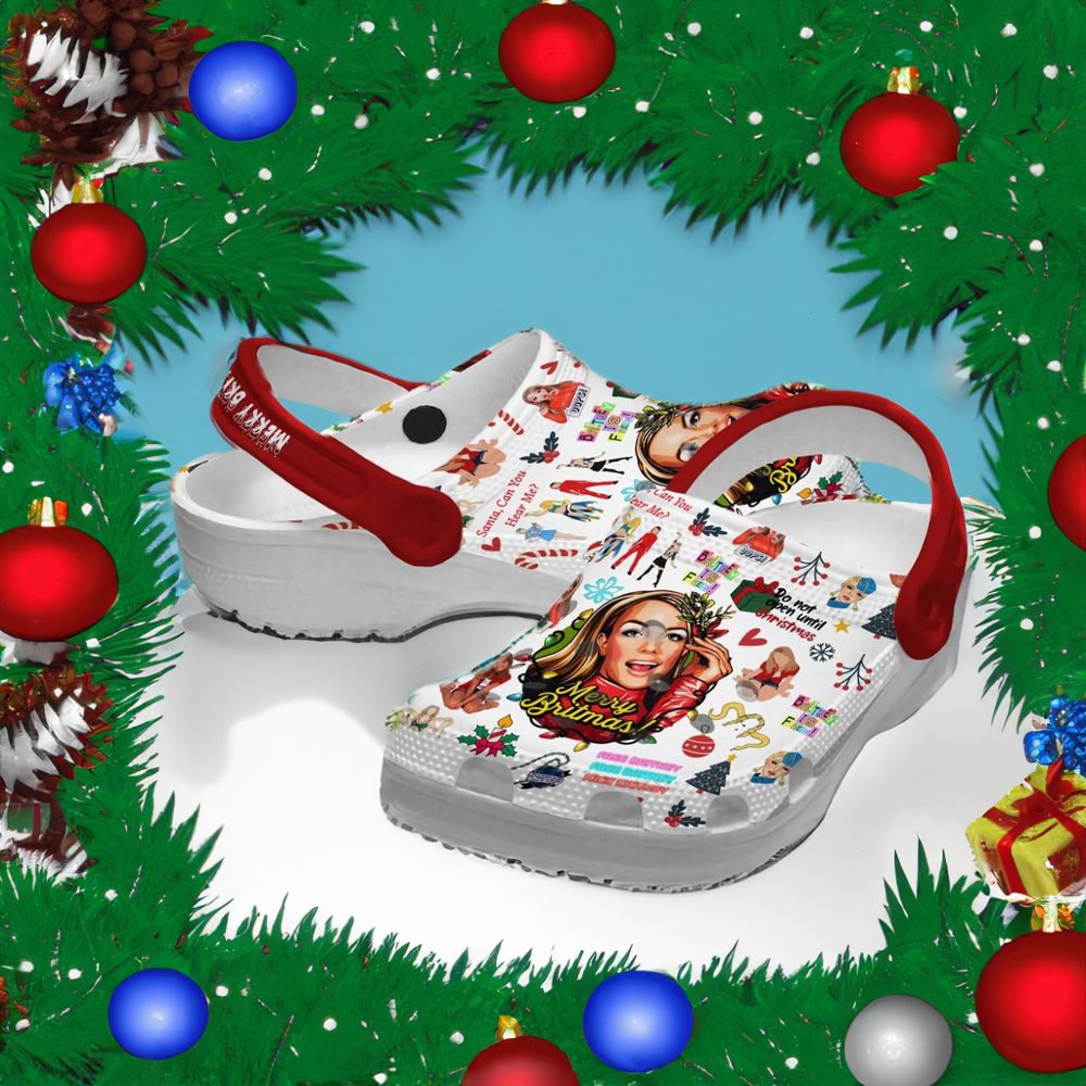 Merry Britmas Free Britney Do Not Open Until Christmas Clogs