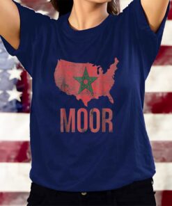 Moorish American America Amexem Moroccan Flag T-Shirtt