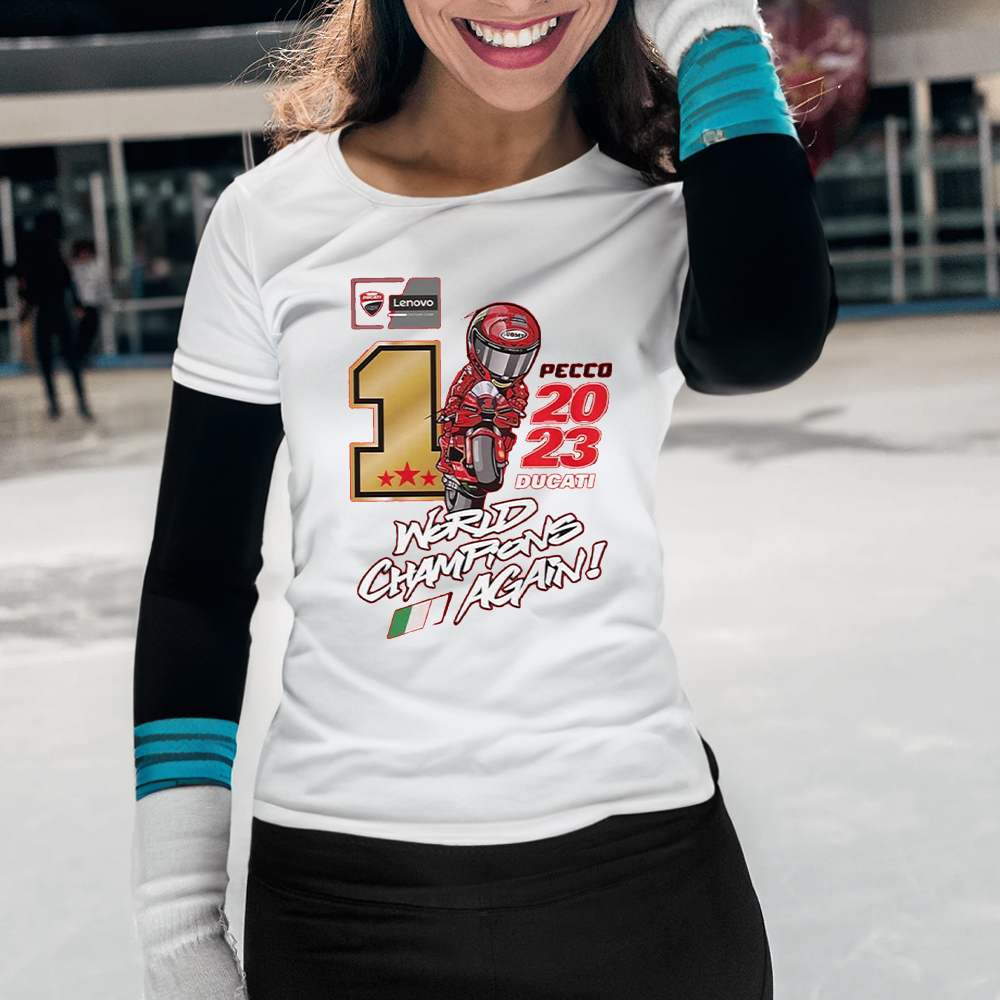Pecco 2023 Ducati World Champions Again Shirts