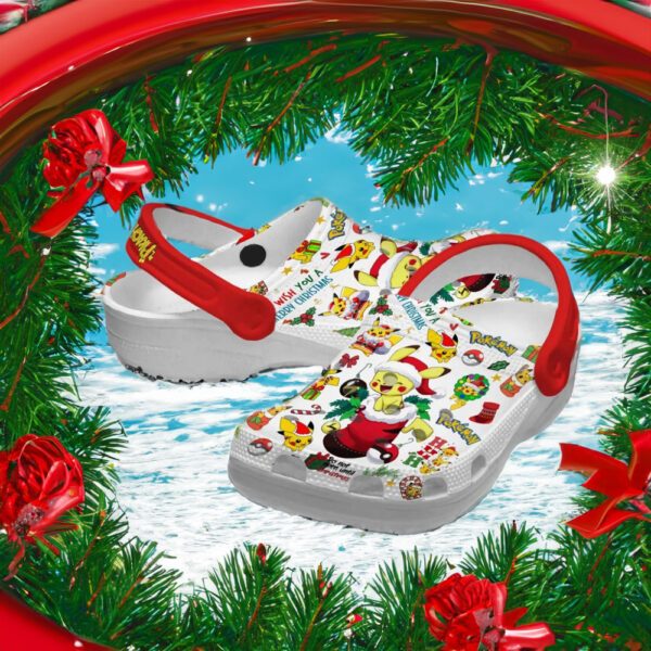 Pokemon Wish You A Merry Christmas Ho Ho Ho Clogs