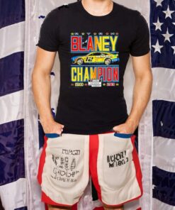 Ryan Blaney 2023 NASCAR Cup Series Champion Trophy T-Shirt