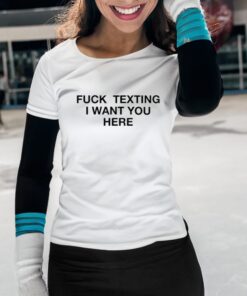 Shrimp Fuck Texting I Want You Here Shirt-Unisex T-Shirts