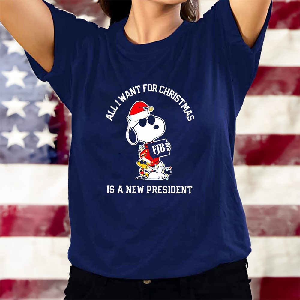 Snoopy FJB All I Want For Christmas Is A New President T-Shirt 4 Snoopy FJB All I Want For Christmas Is A New President T-Shirts