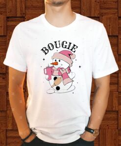Snowman Santa Hat Bougie pink Christmas light Shirts