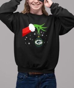 The Grinch Christmas Ornament Green Bay Packers Sweat Shirts11