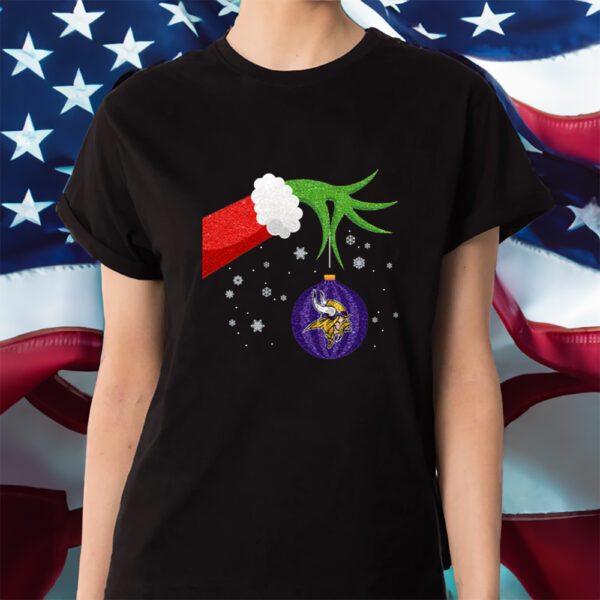 The Grinch Christmas Ornament Minnesota Vikings Shirts