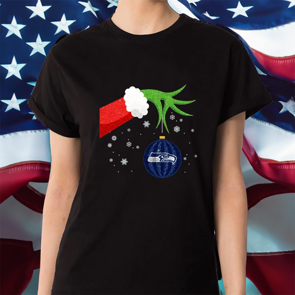 The Grinch Christmas Ornament Seattle Seahawks T-Shirt 4 The Grinch Christmas Ornament Seattle Seahawks Shirt