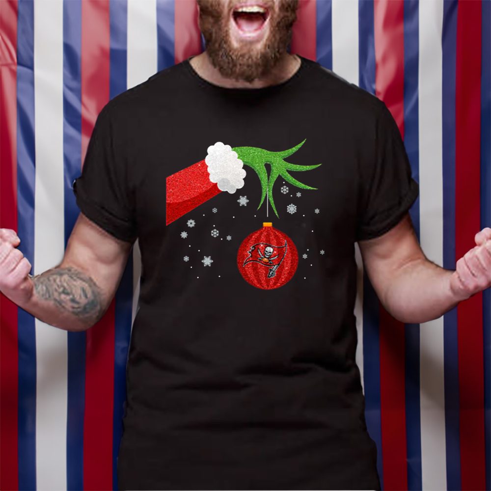 The Grinch Christmas Ornament Tampa Bay Buccaneers T-Shirt 4 The Grinch Christmas Ornament Tampa Bay Buccaneers TShirt
