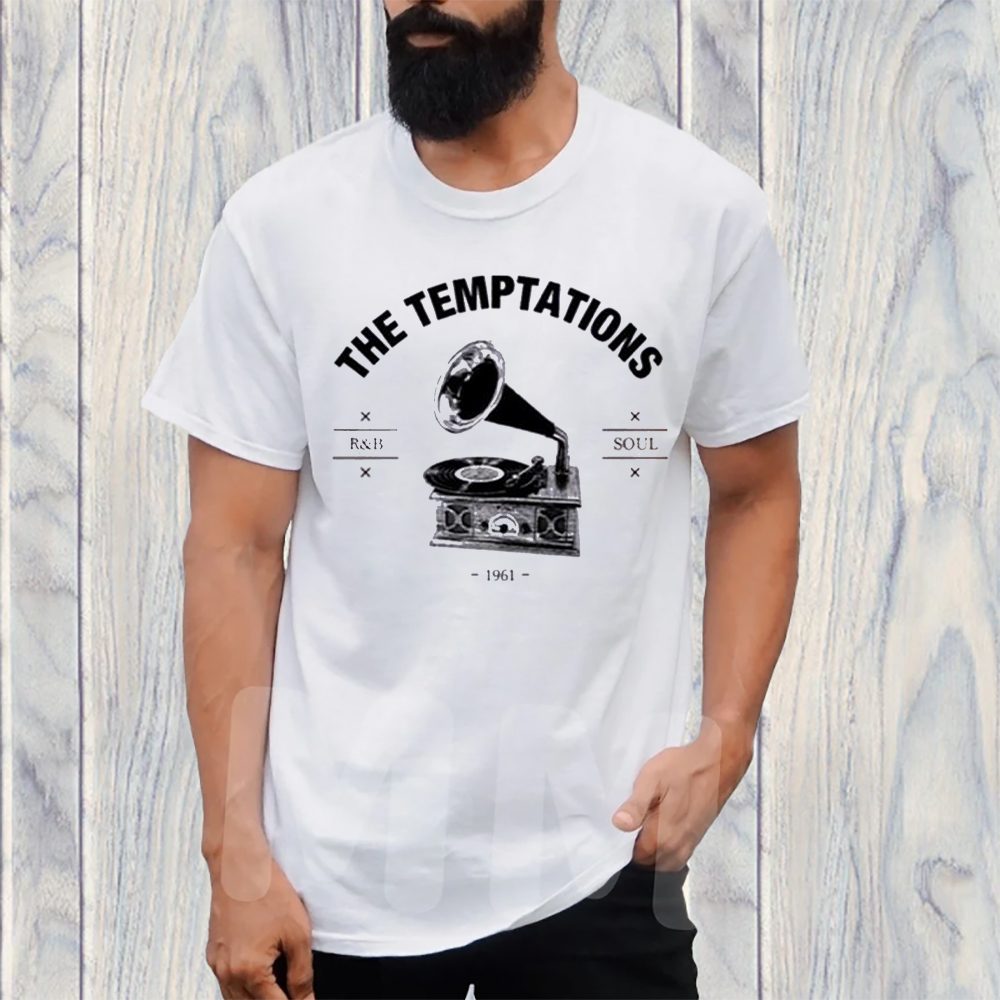 The Temptations Retro Record Player Logo T-Shirt