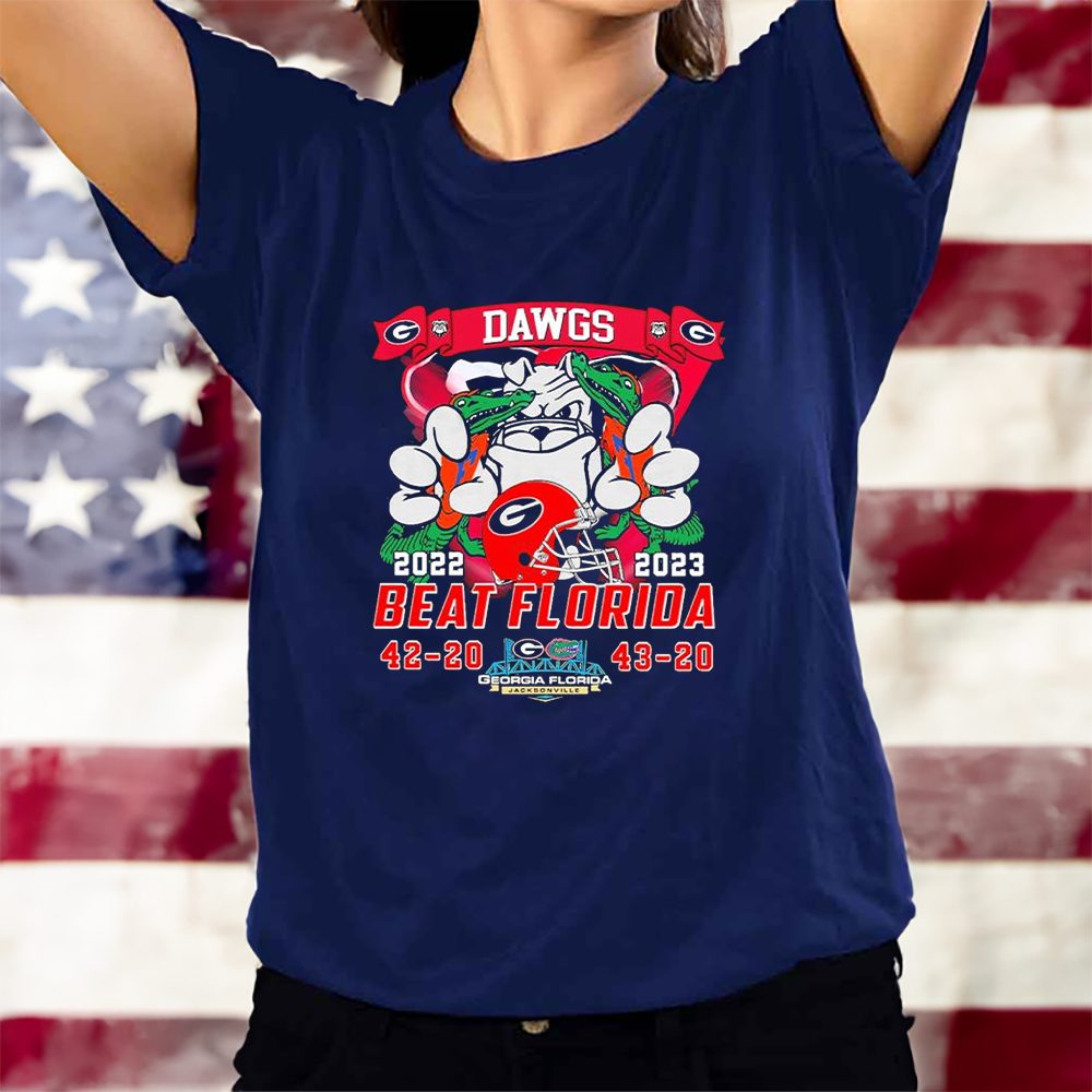 University Of Georgia Dawgs Beat Florida 2022-2023 T-Shirt 4 University Of Georgia Dawgs Beat Florida 2022-2023 T-Shirts