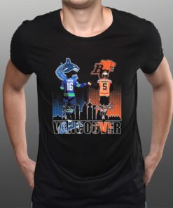 Vancouver Canucks Linden and BC Lions Passaglia 2023 Signatures T-Shirtt