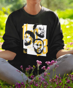 11 30 23 Warriors Klay Thompson Stephen Curry Draymond Green Shirt1