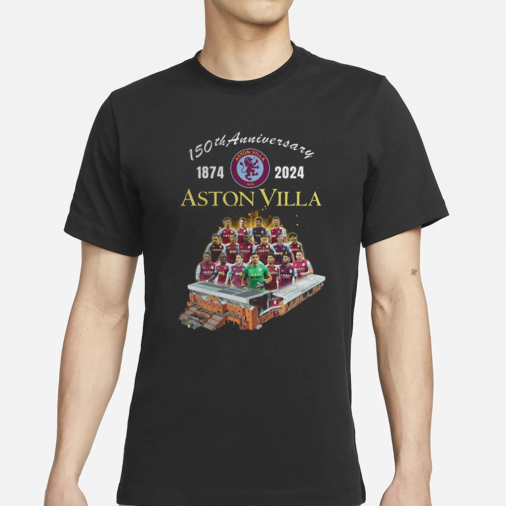 150th Anniversary 1874 – 2024 Aston Villa T-Shirt 4 150th Anniversary 1874 – 2024 Aston Villa T-Shirt