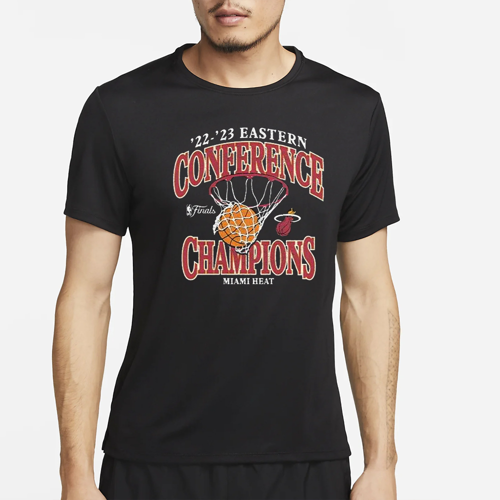 2022 2023 Eastern Conference Champions Miami Heat NBA Retro T-Shirt 4 2022 2023 Eastern Conference Champions Miami Heat NBA Retro T-Shirt2