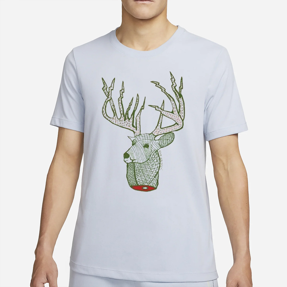 Bear Vs Shark Deer Head T-Shirt 4 Bear Vs Shark Deer Head T-Shirt2