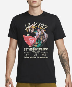 Blink-182 32nd Anniversary 1992 – 2024 Thank You For The Memories T-Shirt3