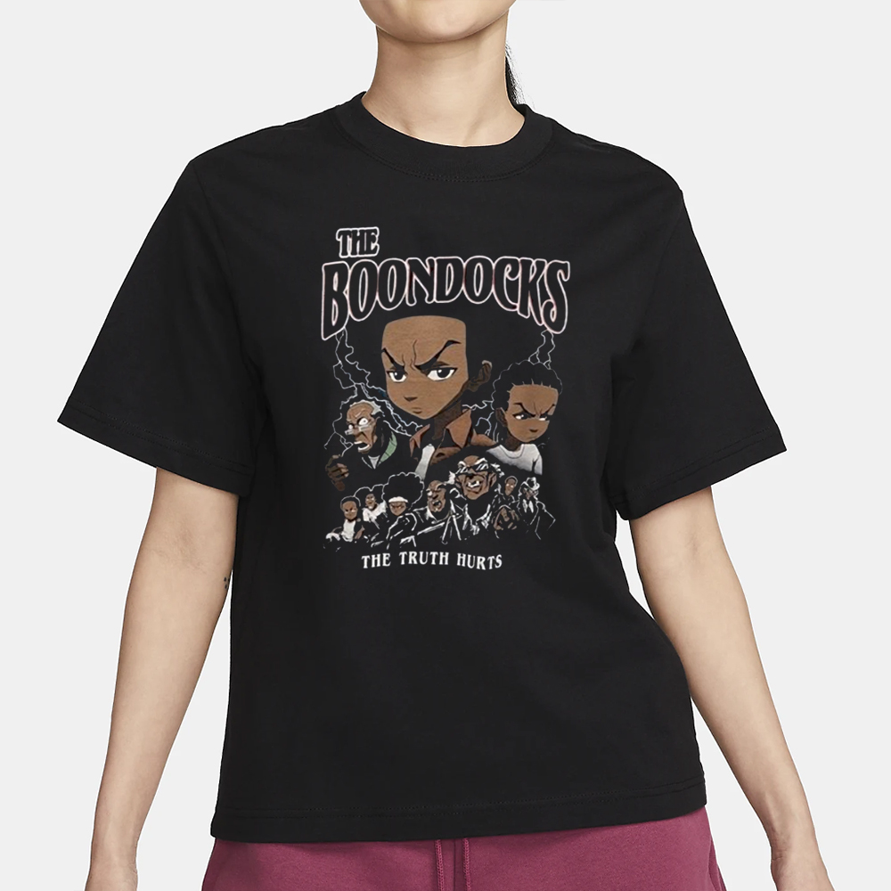 Boondocks Poster Shirt The Truth Hurts Cartoon Network Anime T-Shirt1