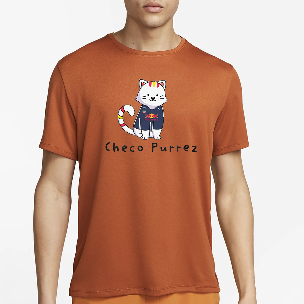 Cat Checo Perez T-Shirt 4 Cat Checo Perez T-Shirt1