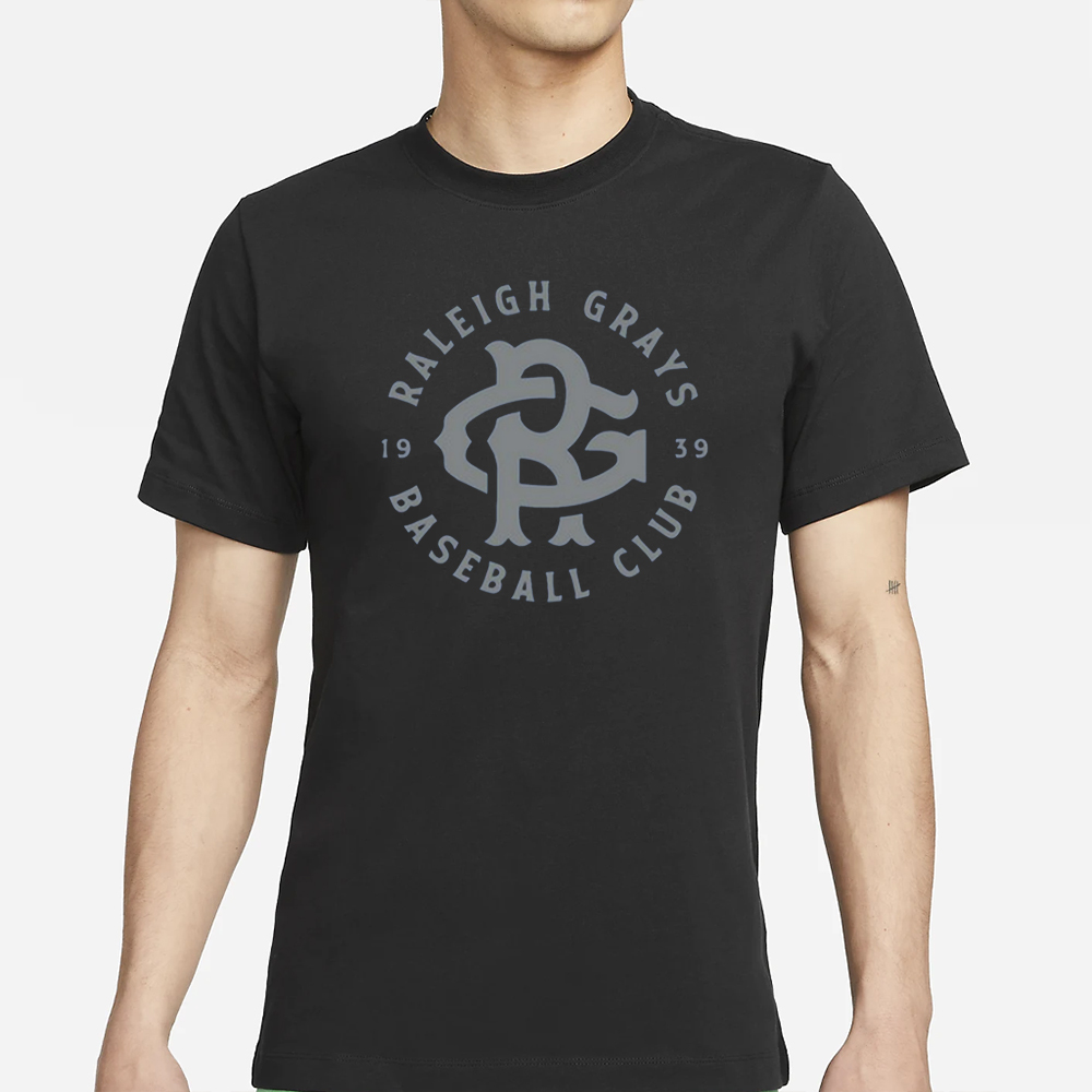 Donnie Wise Raleigh Grays Baseball Club T-Shirt 4 Donnie Wise Raleigh Grays Baseball Club T-Shirt