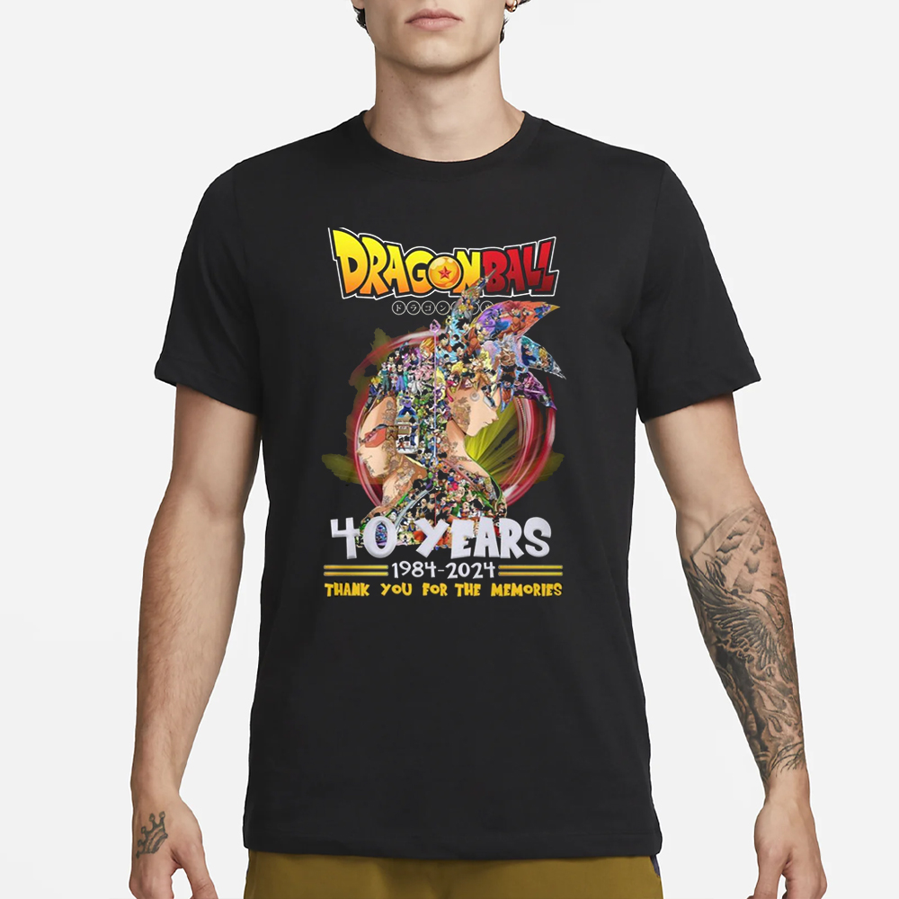 Dragon Ball 40 Years 1984 – 2024 Thank You For The Memories T-Shirt 4 Dragon Ball 40 Years 1984 – 2024 Thank You For The Memories T-Shirt1