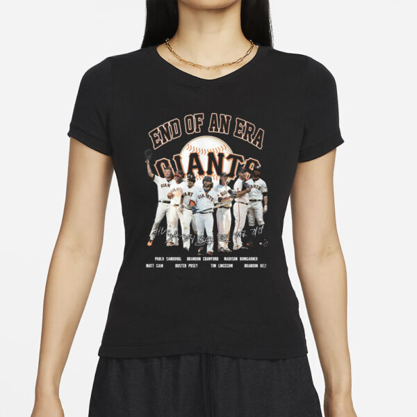 End Of An Era Giants Signature T-Shirt1