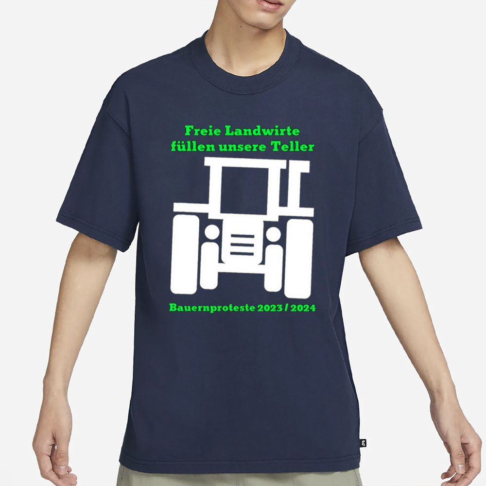 Freie Landwirte Fullen Unsere Teller T-Shirt 4 Freie Landwirte Fullen Unsere Teller T-Shirt2