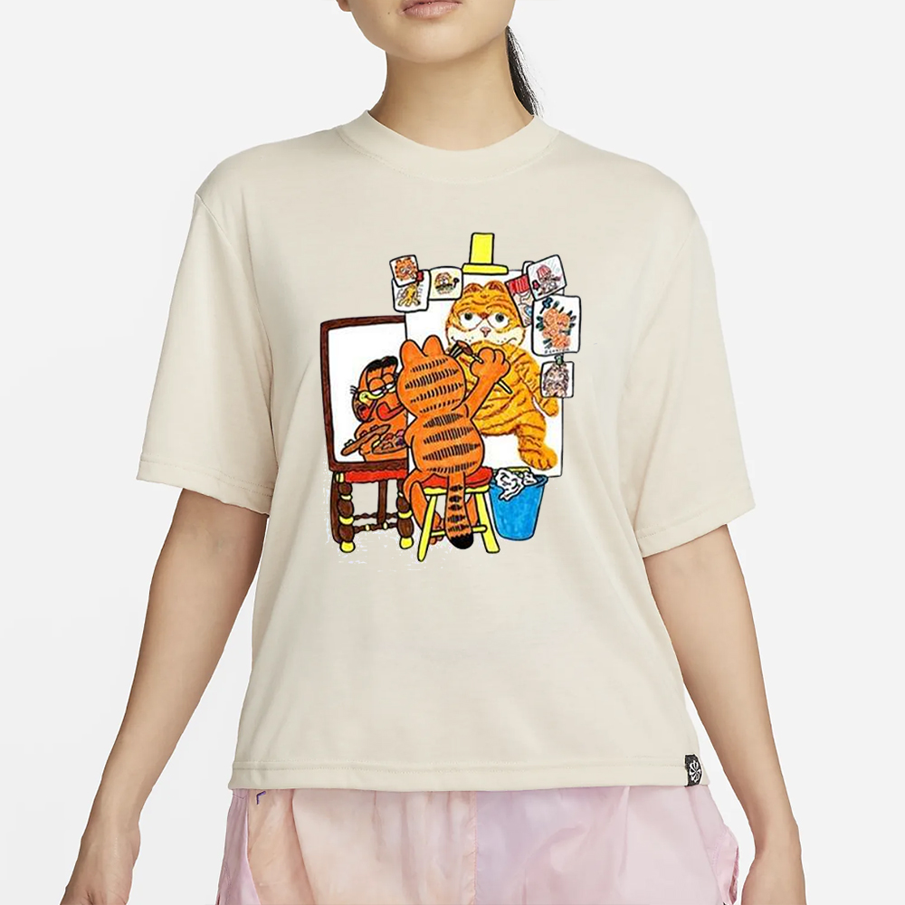 Garfield From Memory Portrait Of The Artist T-Shirt 4 Garfield From Memory Portrait Of The Artist T-Shirt2