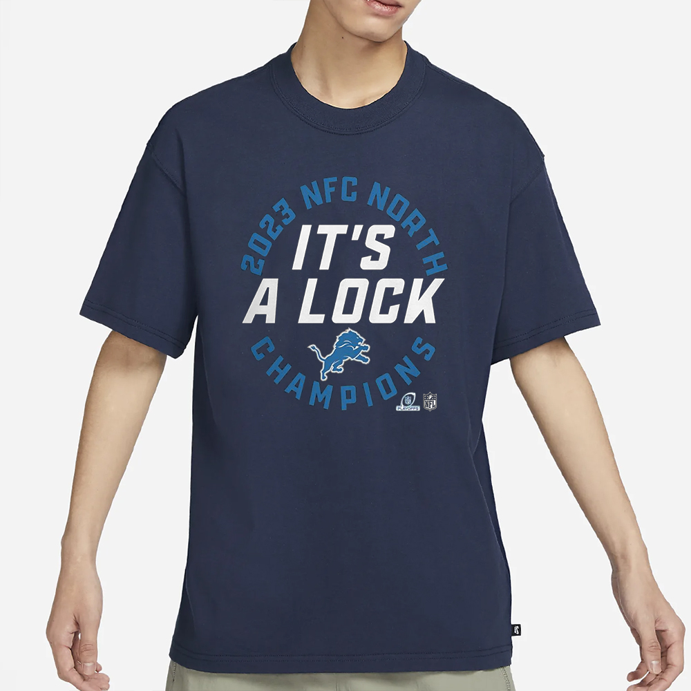 It’s A Lock Lions 2023 NFC North Division Champions T-Shirt 4 It’s A Lock Lions 2023 NFC North Division Champions T-Shirt1